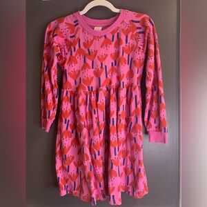 Hanna Anderson Pink and Red Floral Kids Dress size 10